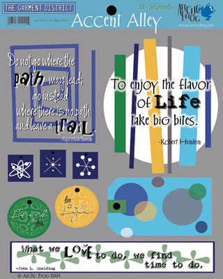 Arctic Frog - Golf Accents  (pack of 5)